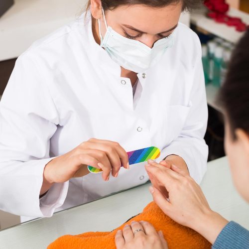 double-sided colourful nail file
