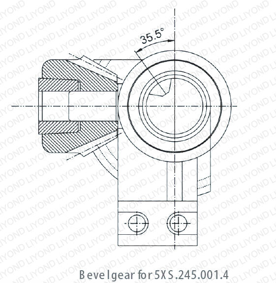 Earthing switch interlock one way 90 degree bevel gear precise gear for sale