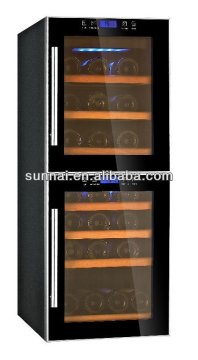 125L wooden shelves wine bar fridge