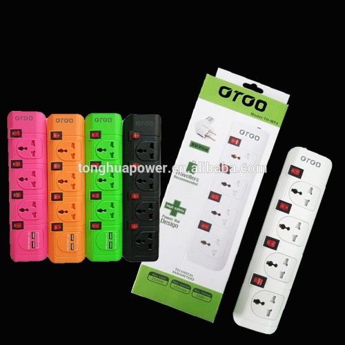 electrical universal plug socket Electrical Plug extension power plug and socket with USB surge protector