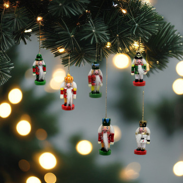Hot Sale Christmas Hanging Ornament Wooden Christmas Nutcracker For Christmas Decoration