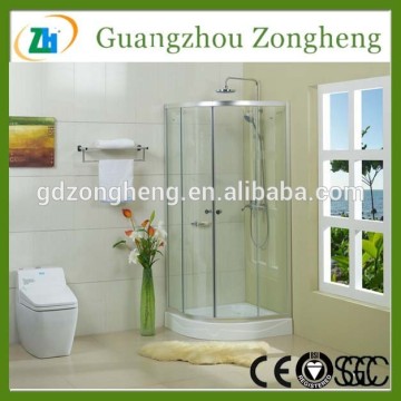 Curved Round Self-cleaning Glass Handheld Terminal Shower Enclosure with Frame