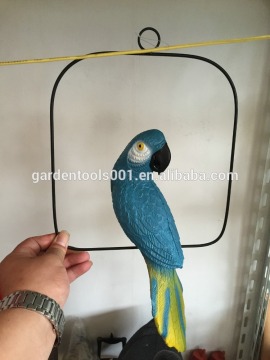 high quality fake parrot decoration on swing K708-2
