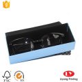 Caixa de embalagem de papel para óculos de sol dobrável personalizada