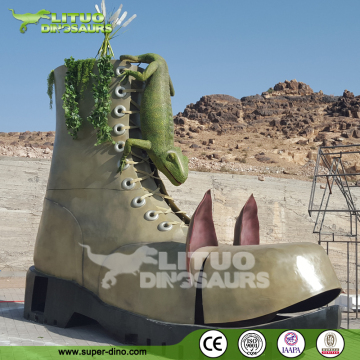 Plaza Playground Large Fiberglass Statue Attractive Model Simulation Boot