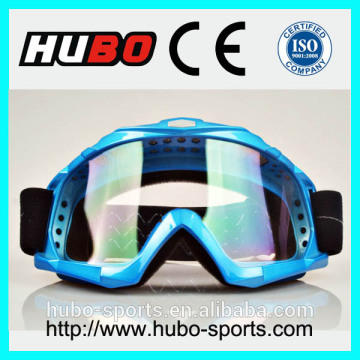 blue motocross racing safety goggles anti fog goggles