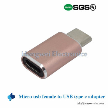 Alumínio Micro Cabo USB 3.1 Tipo C Adaptador