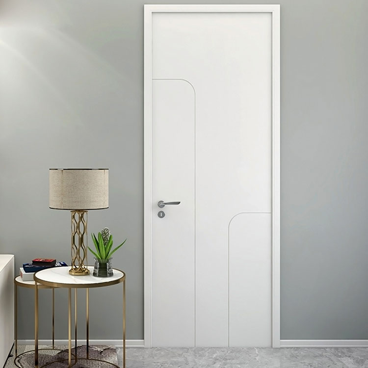 cnc部屋のドアは木製のシャワーのインテリア品質の高さの純木のドアを設計します