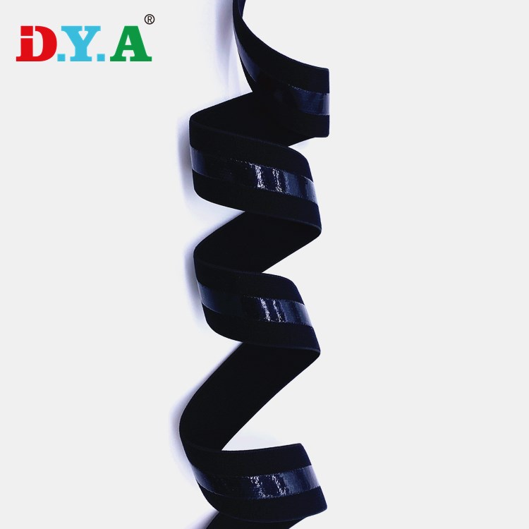 Wholesale Black Soft Nylon Silicone Gripper Elastic For Cycling Underwear