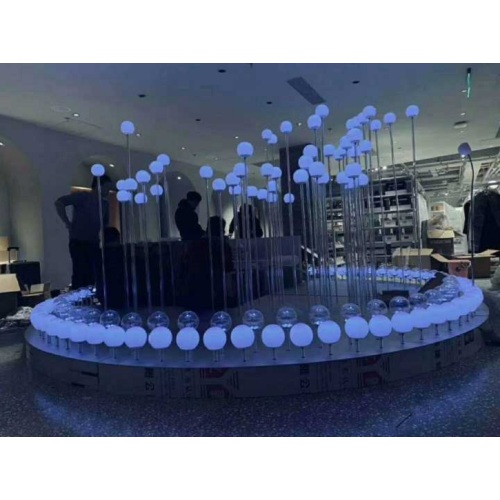 Bola 3D LED Pendant Cahaya berwarna RGB LED