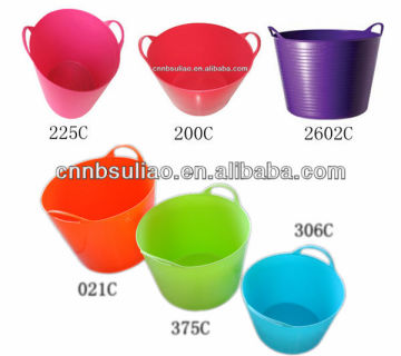 plastic garden bucket,flexible tubtrug,storage plastic bucket