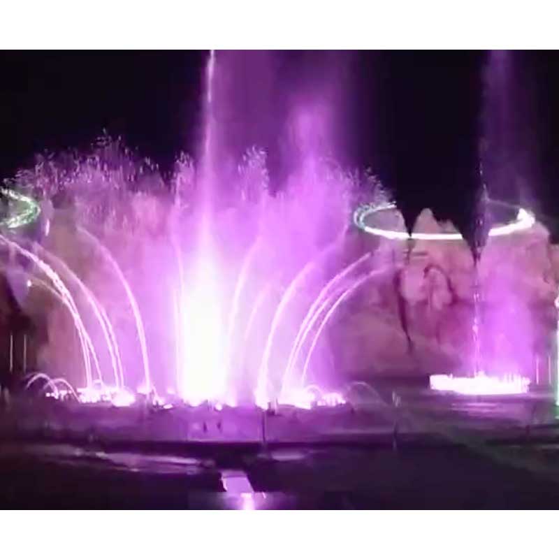 Small Music Fountain With Laser