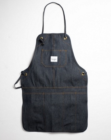 Custom high quality durable denim apron with pockets