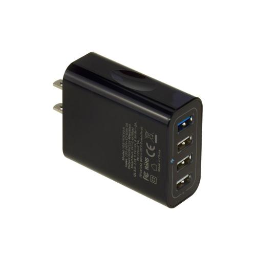 검은 빠른 충전기 25W USB 벽 충전기