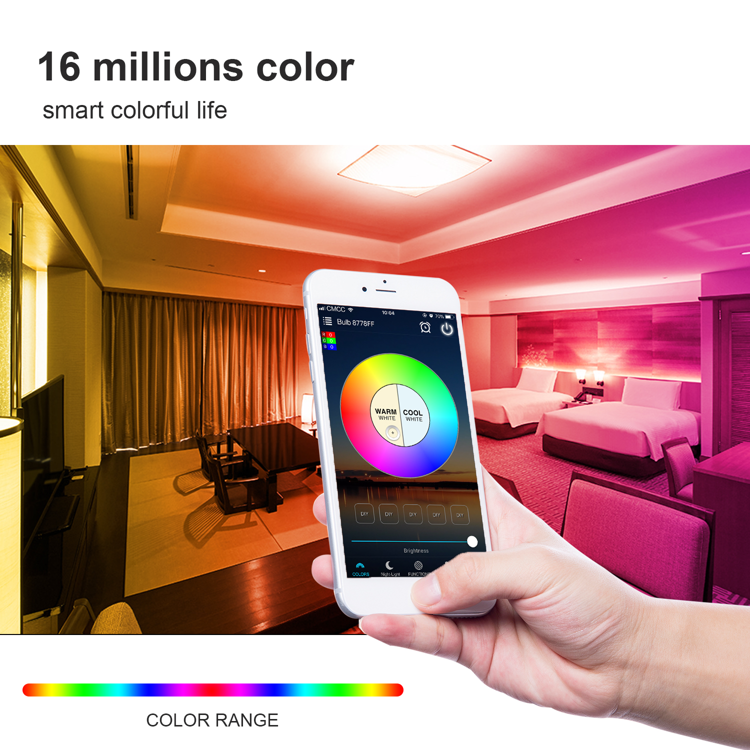 16 millions color smart bulbs