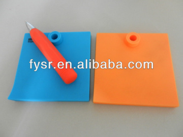 square shape erasable silicone memo pad,Silicone pocket waterproof memo pad