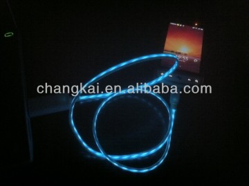 Visible Flexible Flowing Charge Cable for sumsung