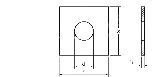 Square washers for Construction