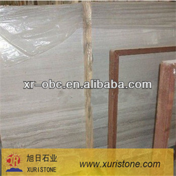 Chinese wooden white marble tile slabs