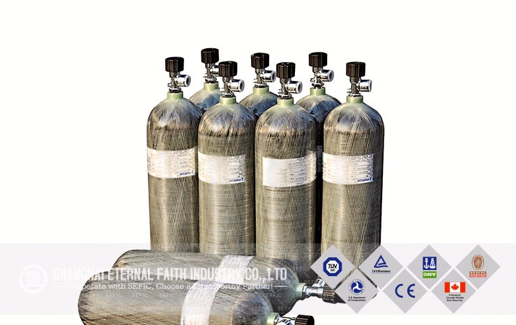 carbon cylinder 300bar with valve compressor high pressure carbon gas cylinders