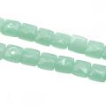 Batu Alam Faceted Square Loose Beads Gem Crystal Crystal Loose Beads Untuk Pembuatan Perhiasan DIY