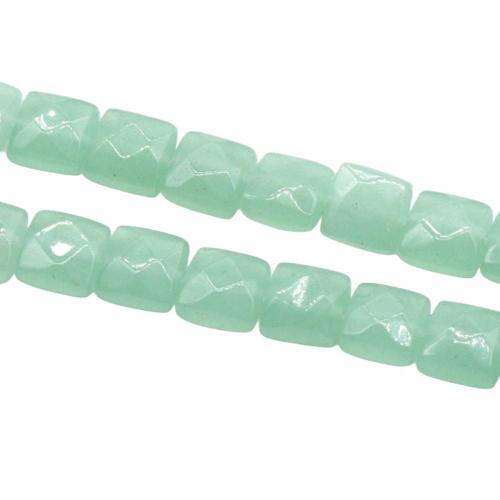 Natural Stone Faceted Square Loose Beads Gemstone Crystal Loose Beads for Diy Jewelry Making