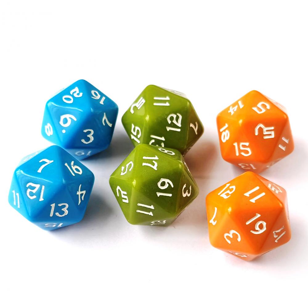 Numéros et couleurs personnalisés D20 Dice