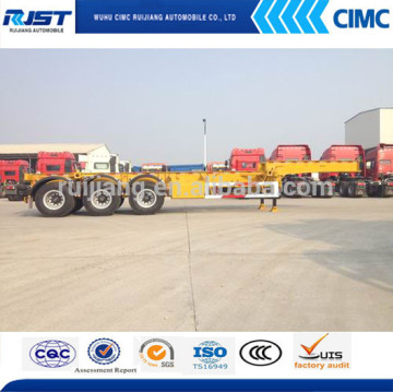 CIMC tri-axle gooseneck semi trailer gooseneck skeleton semi trailer gooseneck skeletal semi trailer