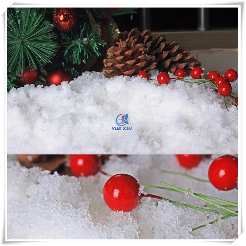 White Artificial Magic Snow for Christmas Decorating