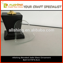 Wholesale Blank Bell ornament christmas tree ornament /flat bell glass ornament transparent