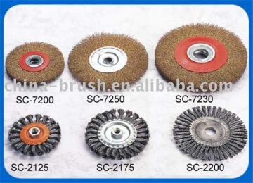 crimped wire circular wheel brush