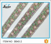 Grament Ornament Glass Rhinestone Beaded Trim