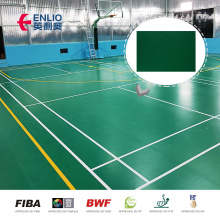 piso judicial de vinil badminton