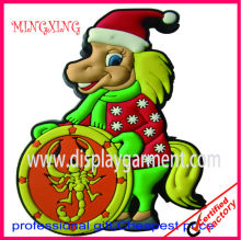 3d soft pvc fridge magnet, soft PVC badge