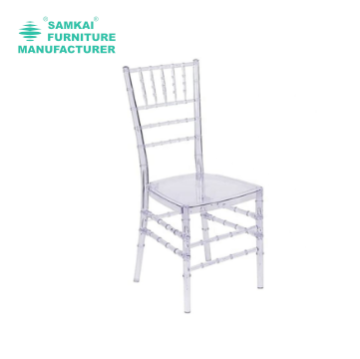 Clear Rounded Top Banquet Chair for Elegant Wedding and Premier Event Seating
