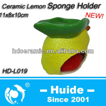 ceramic lemon sponge holder