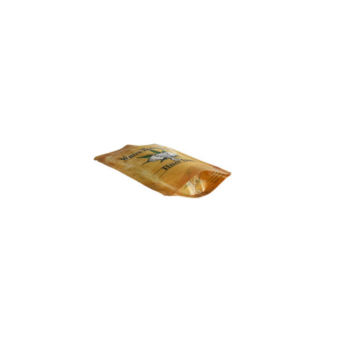 Sagni con cerniera personalizzata confezione 4 lati Kraft Paper Coffee Borse