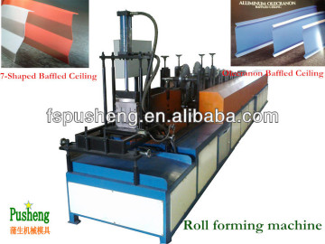 Automatic metal ceiling channel making machine