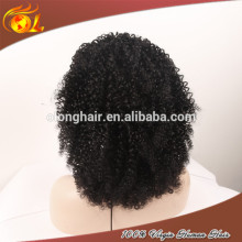 High quality hair wholesale full cuticle kinky full silk base wig
