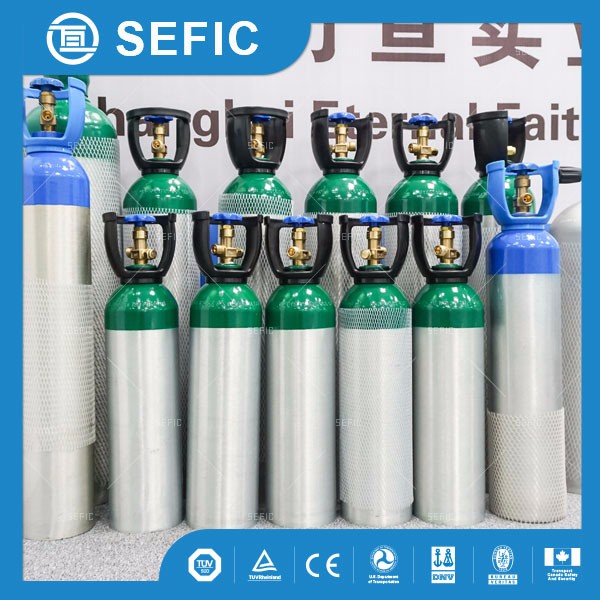 Pakistank philippines market Type size M9 MD ME medical aluminum oxygen cylinder 2.82L 4.64L
