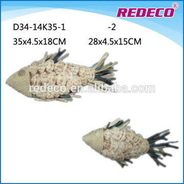 Decorative wood carving fish statue for sale