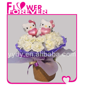 Plush Cat Bouquet Handicraft Wedding Gift