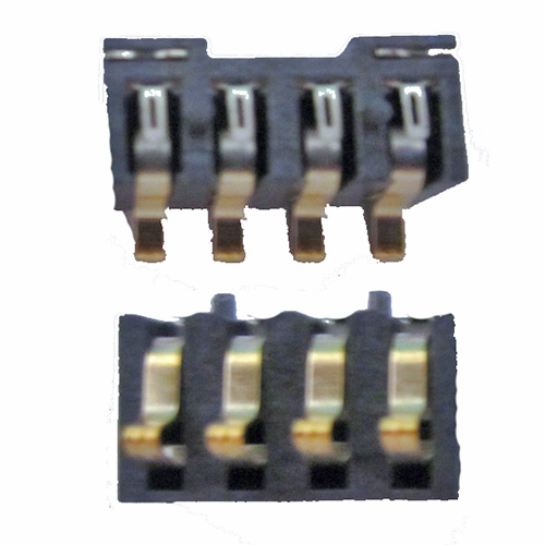 Conector SMT de batería Pitch 4P de 2.5 mm