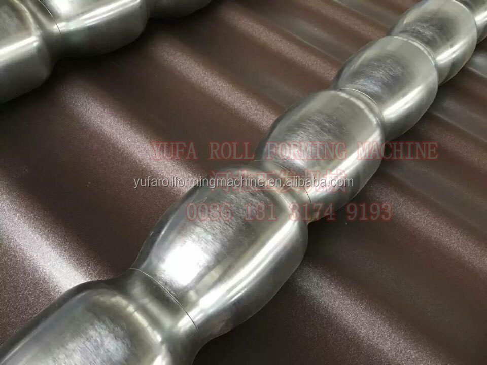 YUFA colour metal deck roof sheet glazed tile roll forming machine hot sale