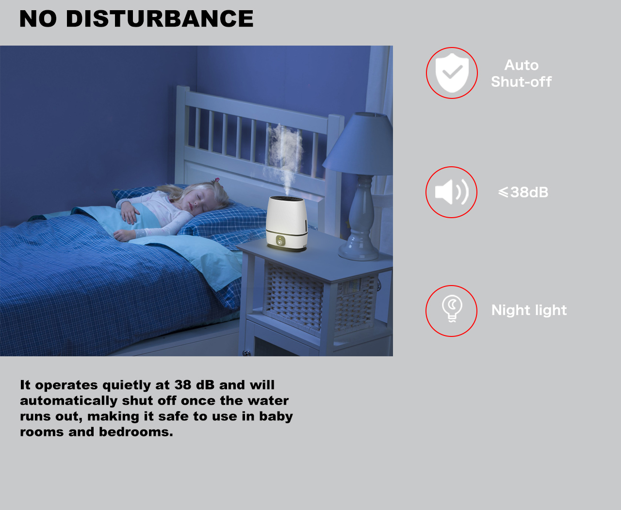 HTJ-2295B humidifier low noisy nightlight HTJ-2295B humidifier low noisy nightlight
