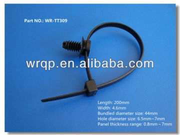 PA66 nylon cable ties with Fir Tree Mount