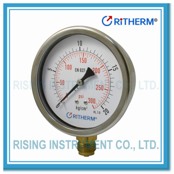 12001001 silicone oil filled pressure gauges