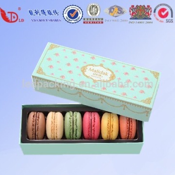 Customized paper macaron box ,macaron trinket box .