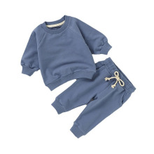 Organic Cotton Baby Clothing Set - 2pcs Raglan Sleeve Children Baby Sweater Suit