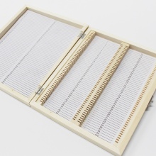 Eco-Friendly Wooden Microscope Slide Box - 100PC Pine Holder